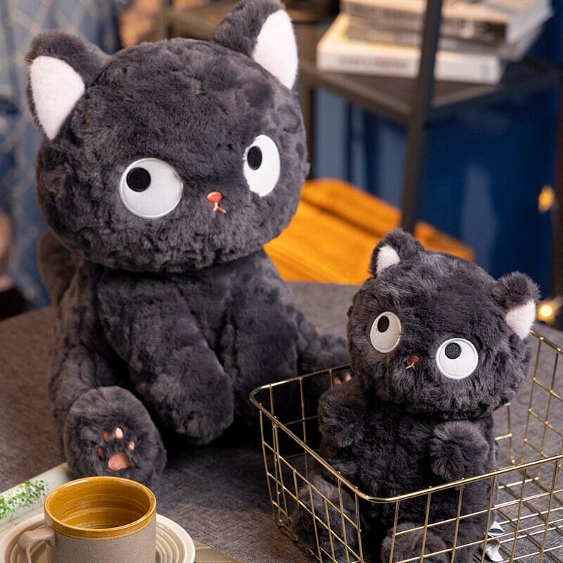Jiji the Cute Fluffy Black Cat Plushie | NEW - Kawaiies - Adorable - Cute - Plushies - Plush - Kawaii