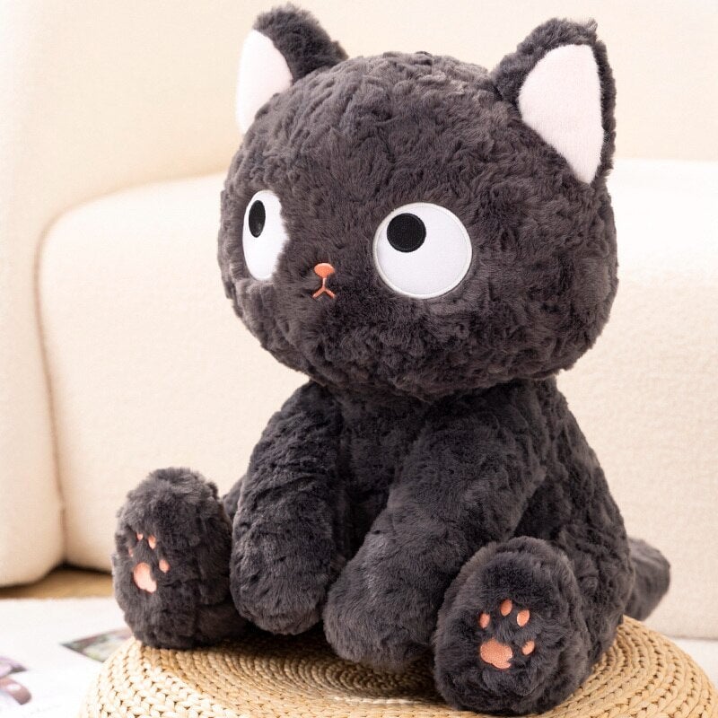 Jiji the Cute Fluffy Black Cat Plushie – Kawaiies