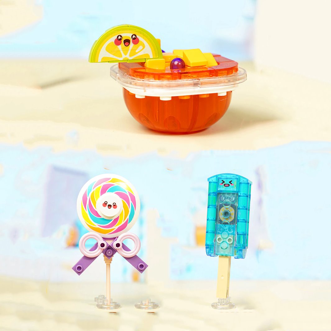 Juicy Burger Meal with Yummy Sweet Dessert Micro Sets - Kawaiies - Adorable - Cute - Plushies - Plush - Kawaii