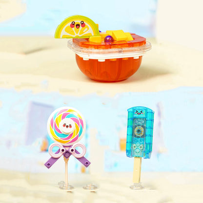 Juicy Burger Meal with Yummy Sweet Dessert Micro Sets - Kawaiies - Adorable - Cute - Plushies - Plush - Kawaii