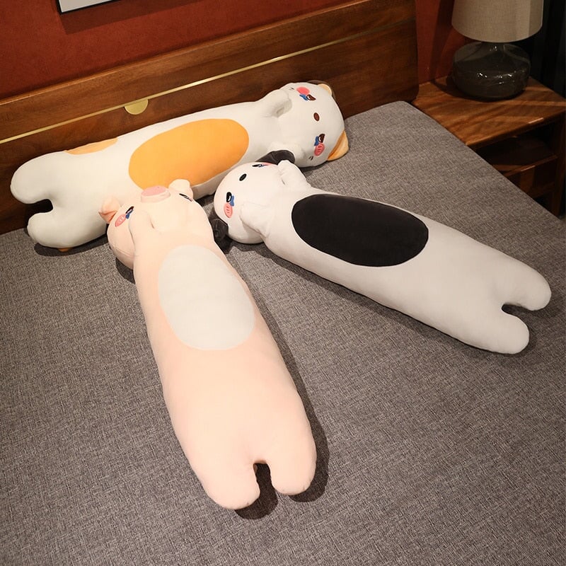 Kawaii 100cm Long Snuggly Dog Cat Pig Plushie Collection | NEW - Kawaiies - Adorable - Cute - Plushies - Plush - Kawaii