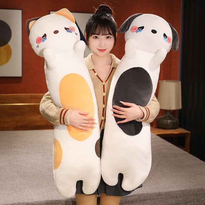 Kawaii 100cm Long Snuggly Dog Cat Pig Plushie Collection | NEW - Kawaiies - Adorable - Cute - Plushies - Plush - Kawaii
