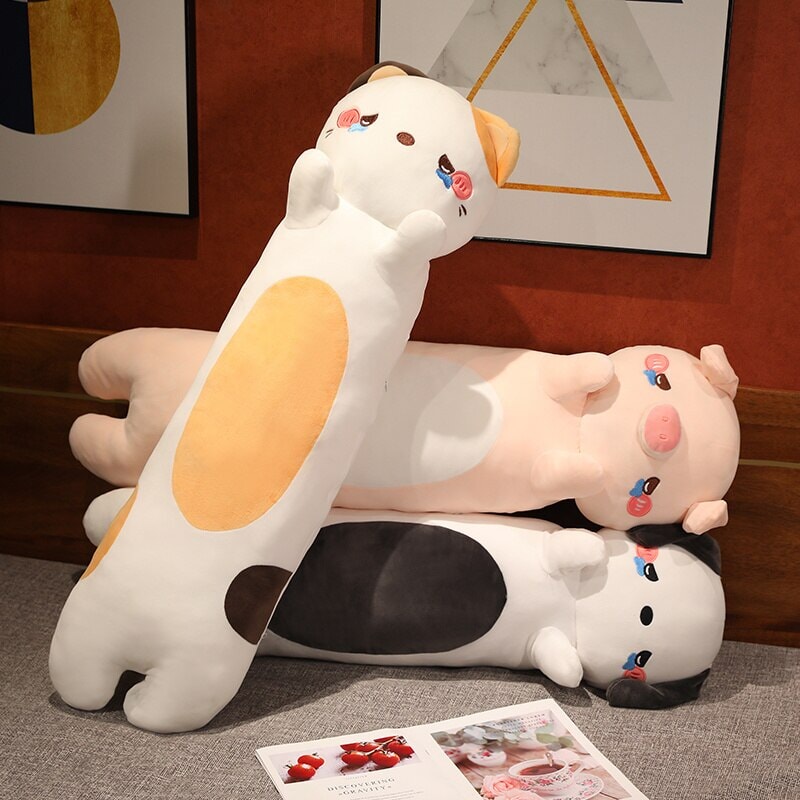 Kawaii 100cm Long Snuggly Dog Cat Pig Plushie Collection | NEW - Kawaiies - Adorable - Cute - Plushies - Plush - Kawaii