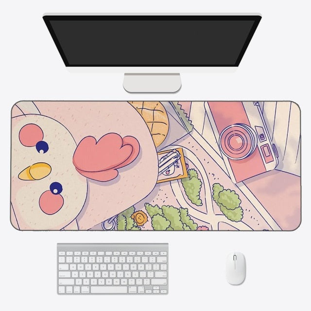 Kawaii Anime Aesthetics Large Mouse Pad - Kawaiies - Adorable - Cute - Plushies - Plush - Kawaii