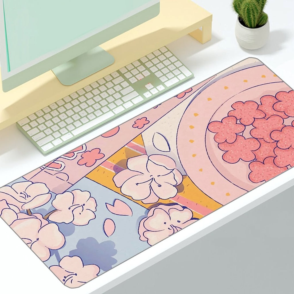 Kawaii Anime Aesthetics Large Mouse Pad - Kawaiies - Adorable - Cute - Plushies - Plush - Kawaii