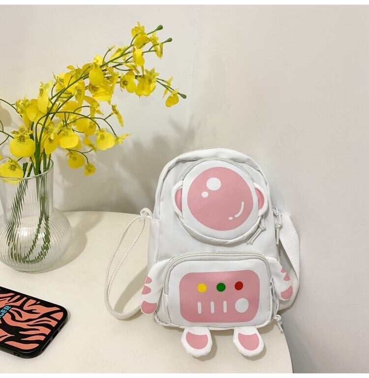 kawaiies-softtoys-plushies-kawaii-plush-Kawaii Astronaut Bag | NEW Apparel Pink No Pendant 