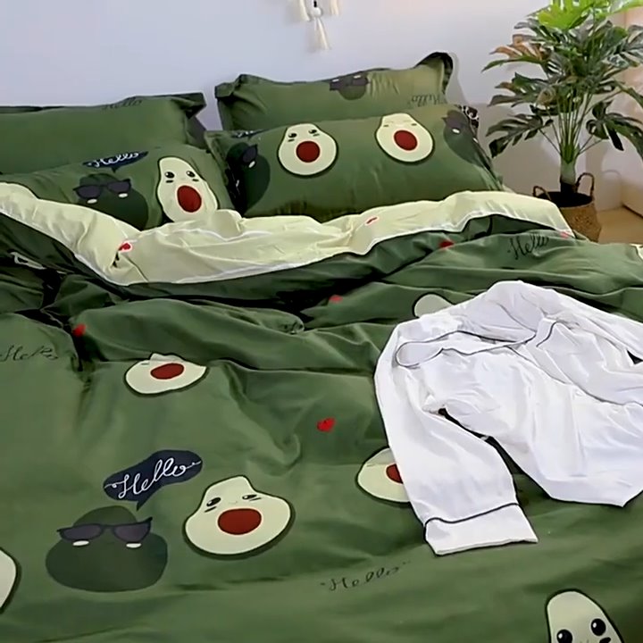 Kawaii Avocado Buddies Bedding Set - Kawaiies - Adorable - Cute - Plushies - Plush - Kawaii