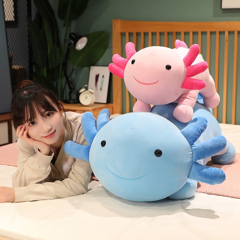 Kawaii Axolotl Salamander Plushie Family - Kawaiies - Adorable - Cute - Plushies - Plush - Kawaii