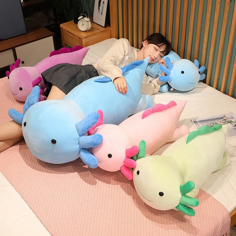 Kawaii Axolotl Salamander Plushie Family - Kawaiies - Adorable - Cute - Plushies - Plush - Kawaii