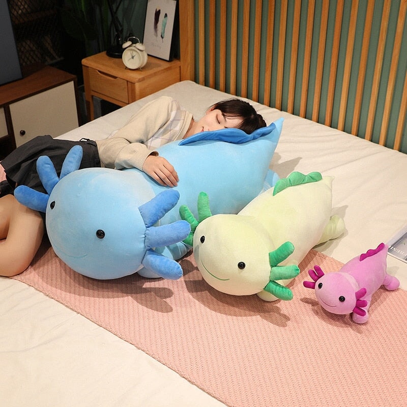 Kawaii Axolotl Salamander Plushie Family - Kawaiies - Adorable - Cute - Plushies - Plush - Kawaii