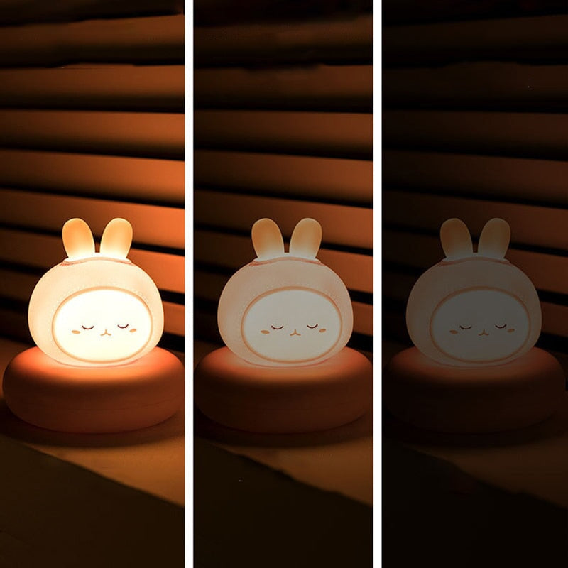 Kawaii Bear Bunny Duck Cat LED Night Light - Kawaiies - Adorable - Cute - Plushies - Plush - Kawaii