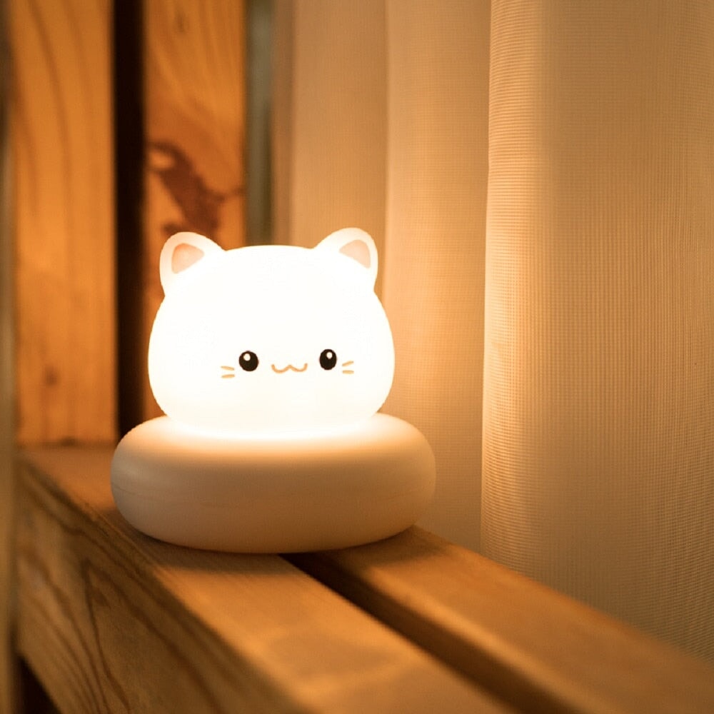 Kawaii Bear Bunny Duck Cat LED Night Light - Kawaiies - Adorable - Cute - Plushies - Plush - Kawaii