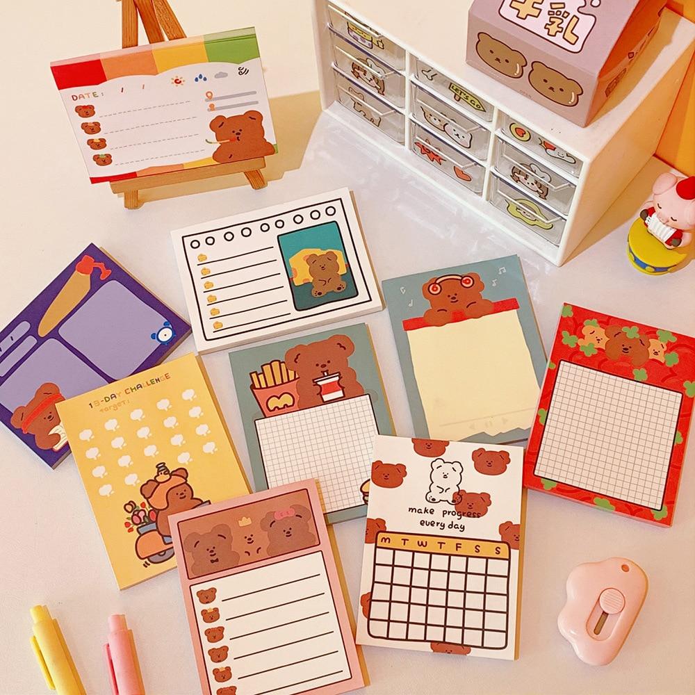 Kawaii Bao Bear Memo Pads - Kawaiies - Adorable - Cute - Plushies - Plush - Kawaii