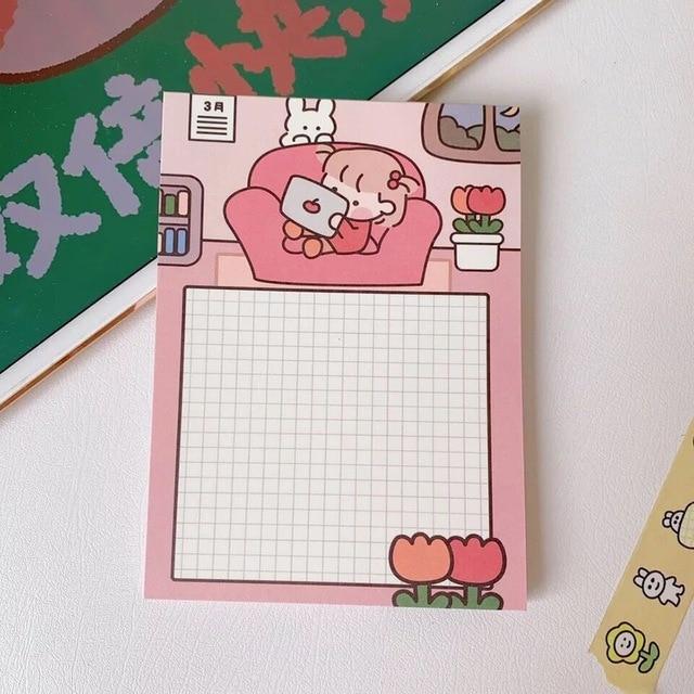 Kawaii 'Bella & Mimi' Memo Pads - Kawaiies - Adorable - Cute - Plushies - Plush - Kawaii
