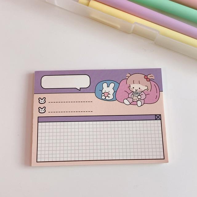 Kawaii 'Bella & Mimi' Memo Pads - Kawaiies - Adorable - Cute - Plushies - Plush - Kawaii