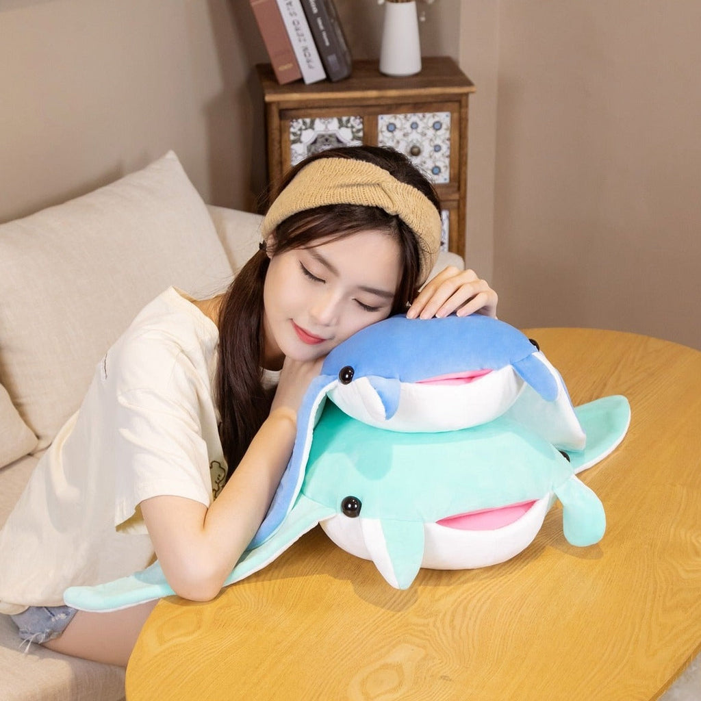 Kawaii Blue Mobula Devil Sting Ray Plushies - Kawaiies - Adorable - Cute - Plushies - Plush - Kawaii