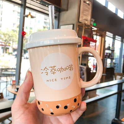 Kawaii Boba Tea Mug