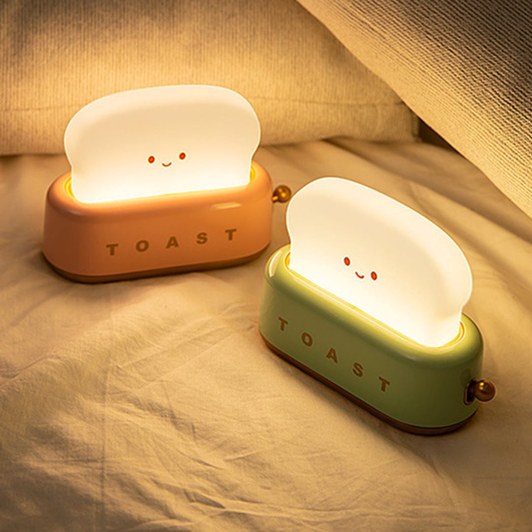 Corn Cute Timer with Clock and Night Light, Mini Toaster Shape