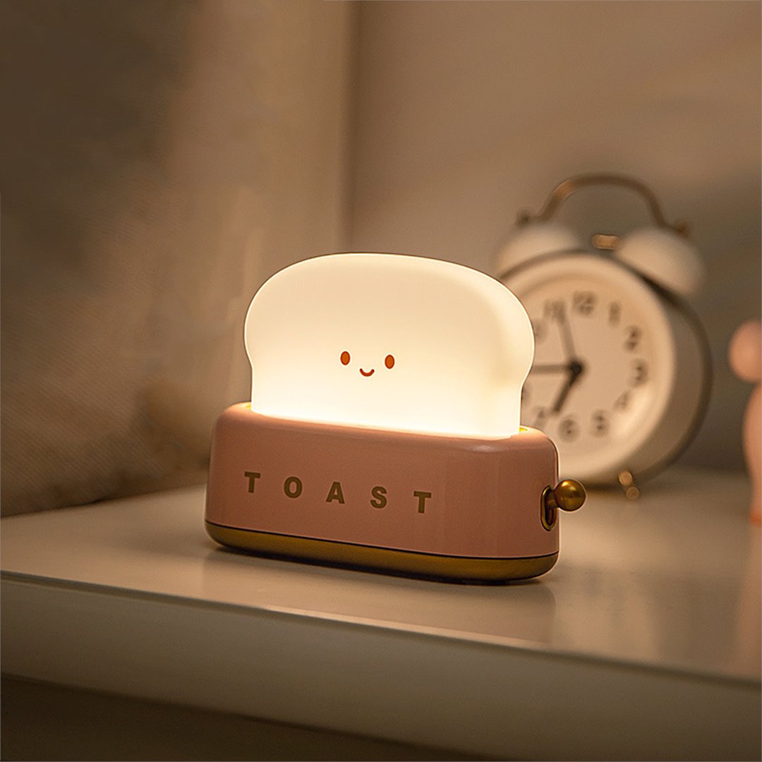 Kawaii Bread Toaster Machine LED Night Light - Kawaiies - Adorable - Cute - Plushies - Plush - Kawaii