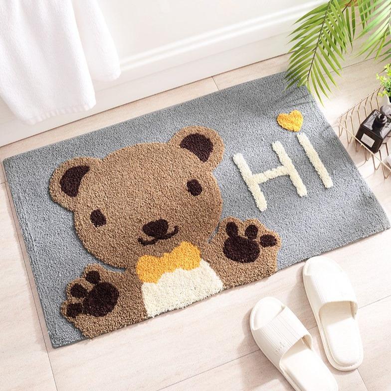 Plush clearance bathroom mats