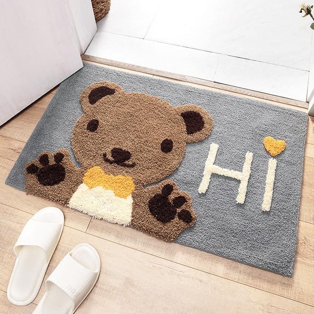 Kawaii Brown Paw Bear Bathroom Mat - Kawaiies - Adorable - Cute - Plushies - Plush - Kawaii