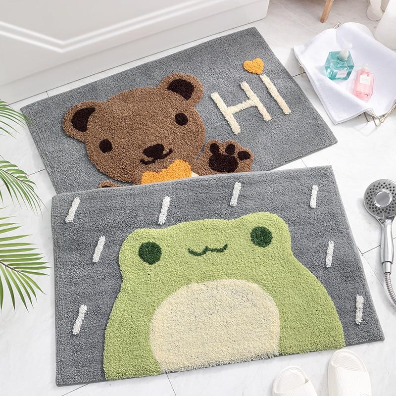 Kawaii Brown Paw Bear Bathroom Mat - Kawaiies - Adorable - Cute - Plushies - Plush - Kawaii