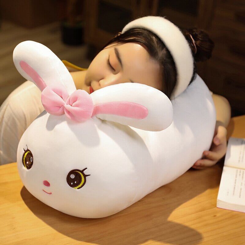 Kawaii Bunny Long Pillow Plushie - Kawaiies - Adorable - Cute - Plushies - Plush - Kawaii