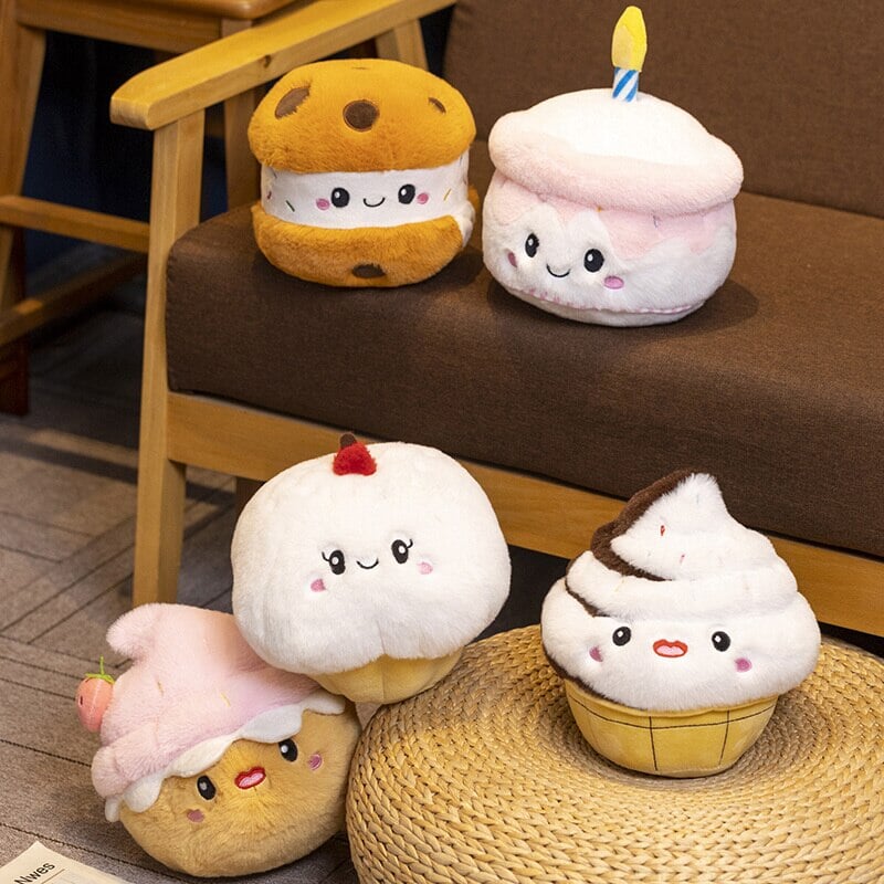 Kawaii Cake Plushie Strawberry Fruit Muffin Bakery Plushies – Kawaiies