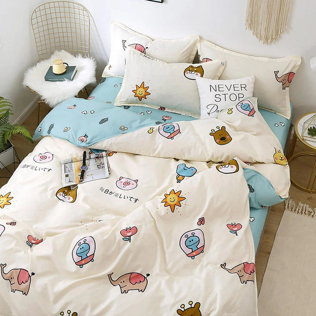 Kawaii Cartoon Characters Bedding Set - Kawaiies - Adorable - Cute - Plushies - Plush - Kawaii