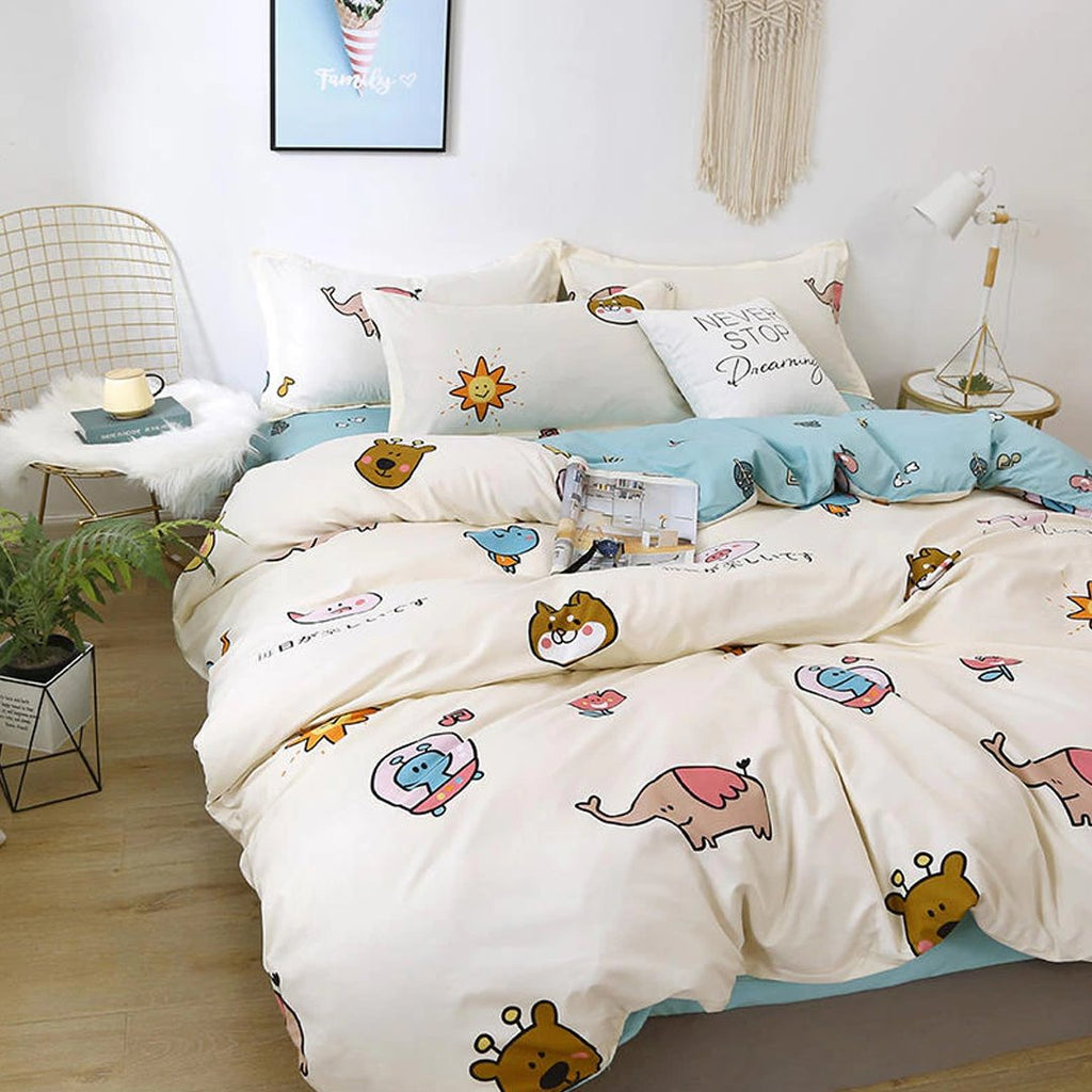 Kawaii Cartoon Characters Bedding Set - Kawaiies - Adorable - Cute - Plushies - Plush - Kawaii