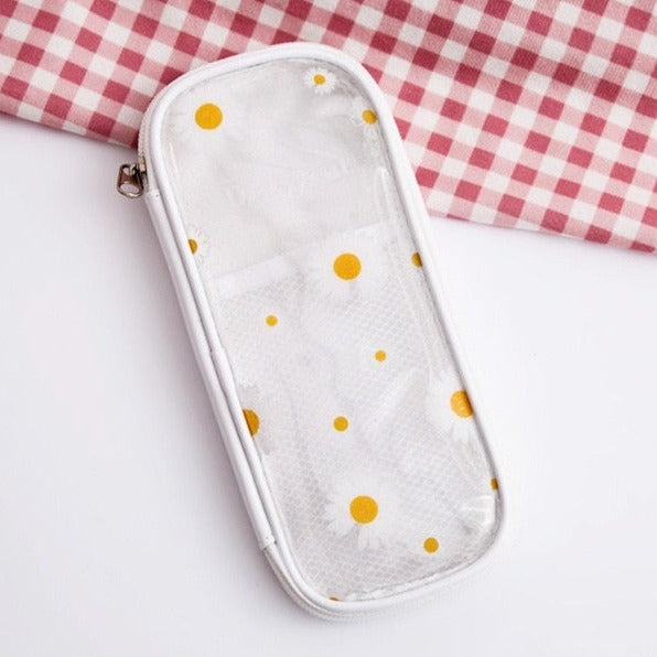 Kawaii Cherry Bear Clear Transparent Pencil Case - Kawaiies - Adorable - Cute - Plushies - Plush - Kawaii