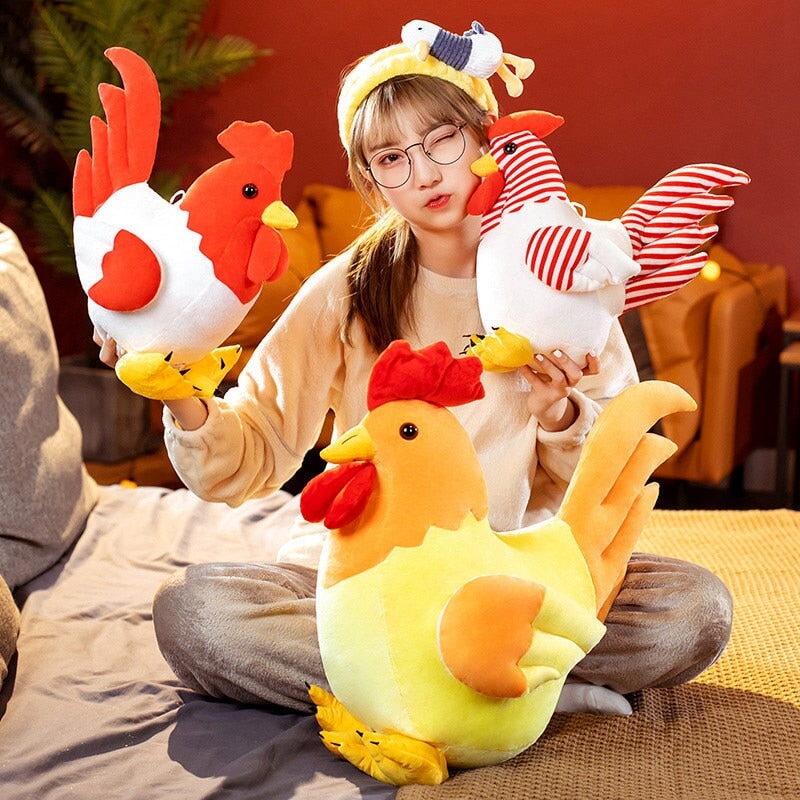 Kawaii Chubby Chicken Plushie Family - Kawaiies - Adorable - Cute - Plushies - Plush - Kawaii