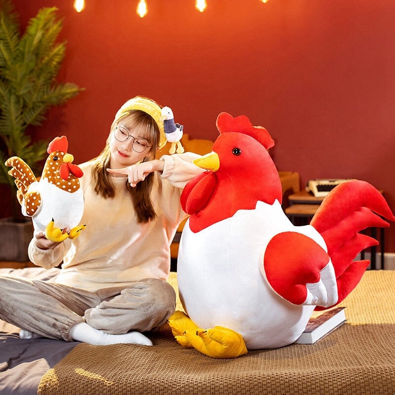 Kawaii Chubby Chicken Plushie Family - Kawaiies - Adorable - Cute - Plushies - Plush - Kawaii