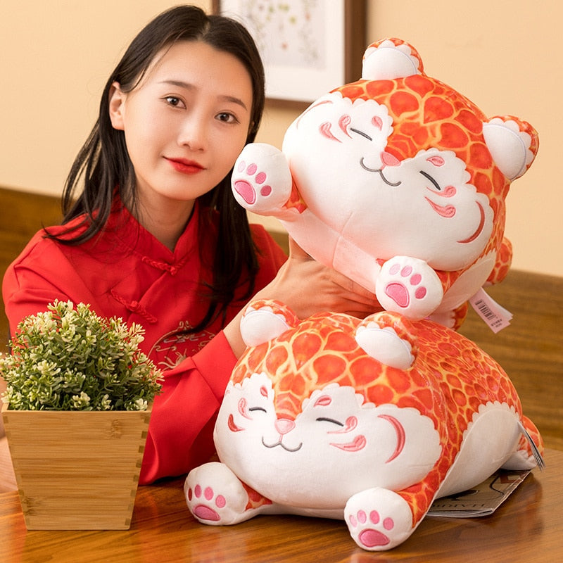 Kawaii Chubby Orange Leopard - Kawaiies - Adorable - Cute - Plushies - Plush - Kawaii