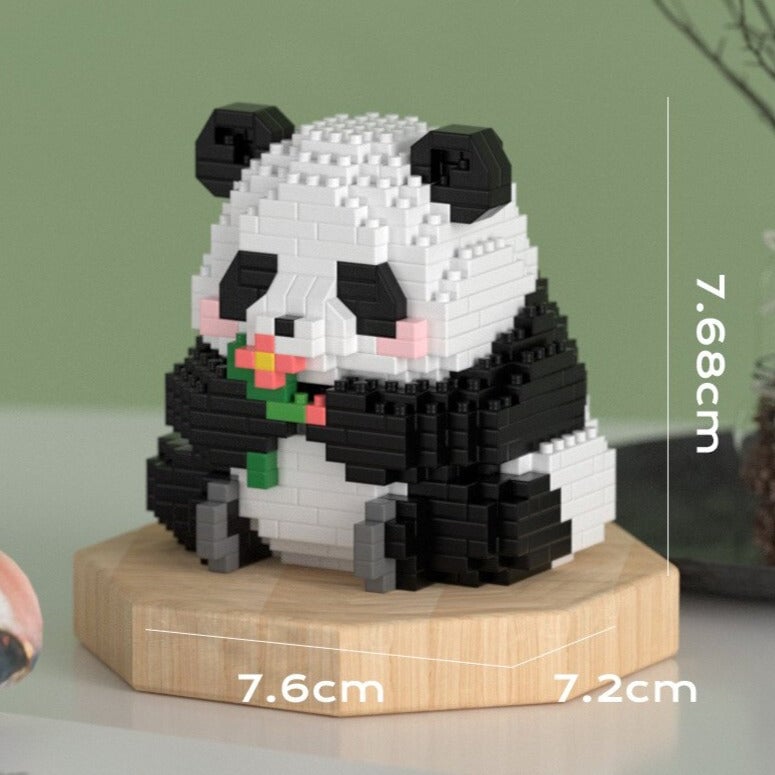 Kawaii Chubby Panda 3-in-1 Nano Building Block Collection - Kawaiies - Adorable - Cute - Plushies - Plush - Kawaii