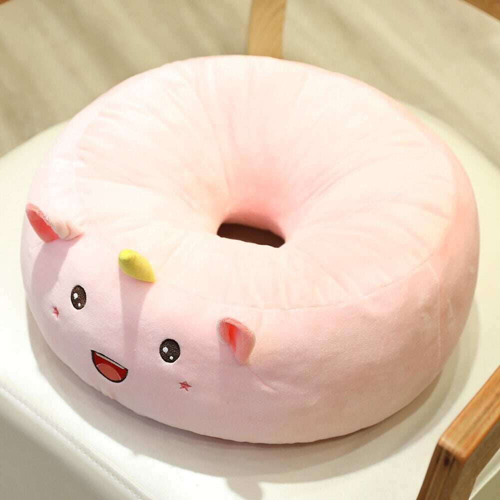 Kawaii Dino Buddies Donut Cushion - Kawaiies - Adorable - Cute - Plushies - Plush - Kawaii