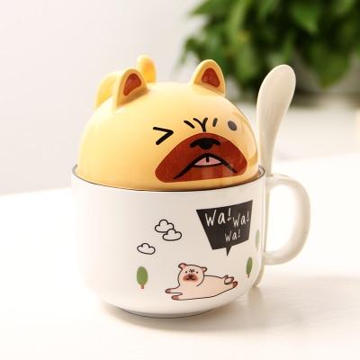 Cutest Dual Use Husky Love Ceramic Cup Set