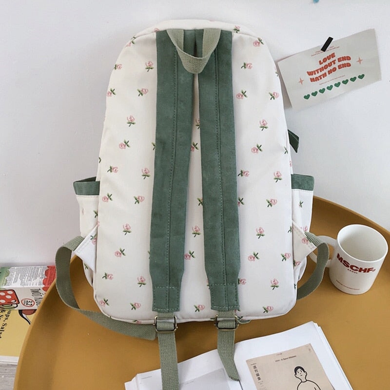 Kawaii Floral Two-tone Backpack – Kawaiies