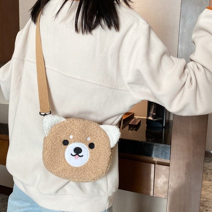 Kawaii Fluffy Cat Sheep Dog Shoulder Bag - Kawaiies - Adorable - Cute - Plushies - Plush - Kawaii