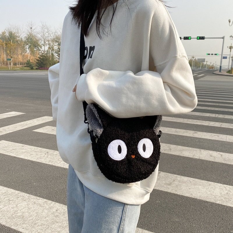 Kawaii Fluffy Cat Sheep Dog Shoulder Bag - Kawaiies - Adorable - Cute - Plushies - Plush - Kawaii