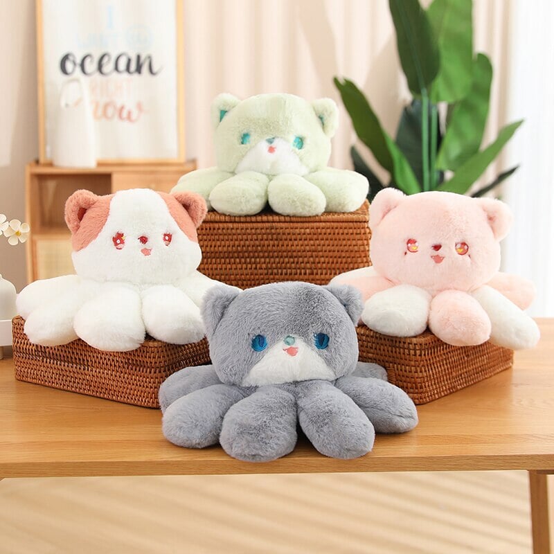 Kawaii Fluffy Cat-topus Plushies - Kawaiies - Adorable - Cute - Plushies - Plush - Kawaii