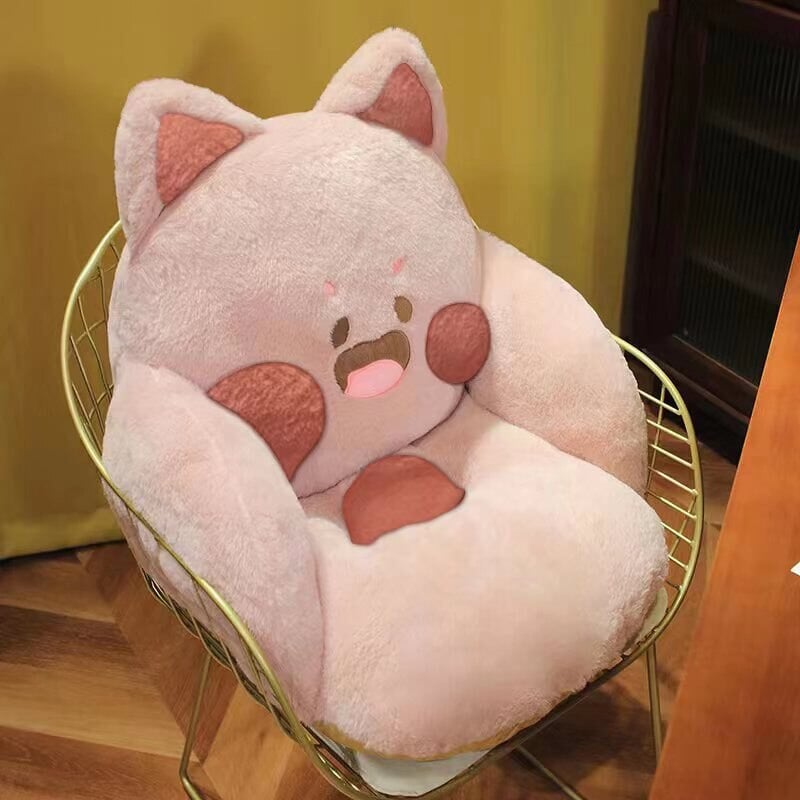 kawaiies-softtoys-plushies-kawaii-plush-Kawaii Fluffy Fox Chair-shaped Cushions | NEW Home Decor violet 