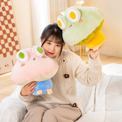 Kawaii Fluffy Mushroom Frog Family Plushies - Kawaiies - Adorable - Cute - Plushies - Plush - Kawaii