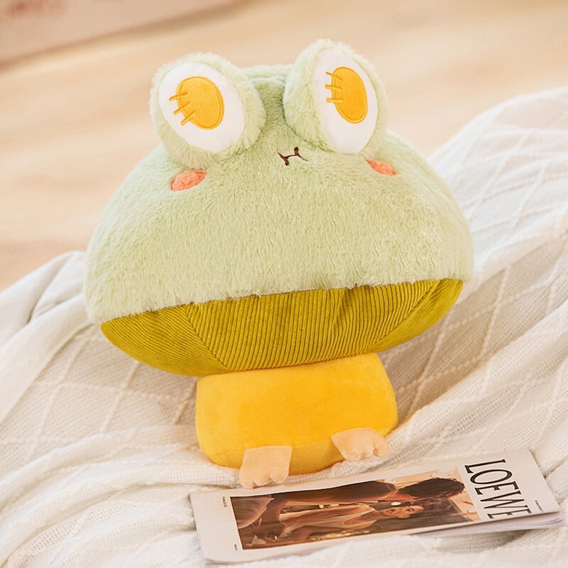 Kawaii Fluffy Mushroom Frog Family Plushies - Kawaiies - Adorable - Cute - Plushies - Plush - Kawaii
