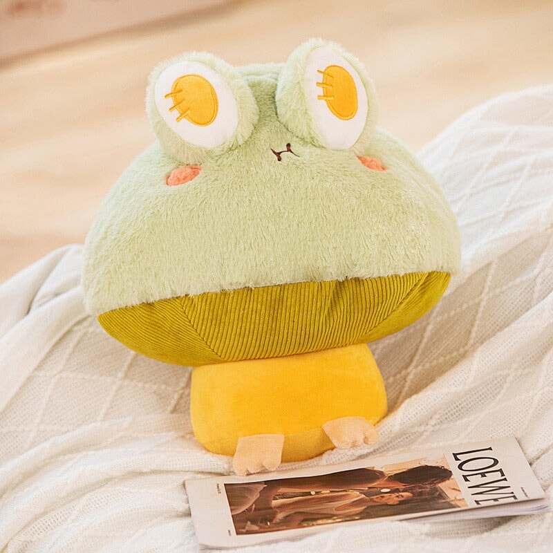 Kawaii Fluffy Mushroom Frog Family Plushies - Kawaiies - Adorable - Cute - Plushies - Plush - Kawaii