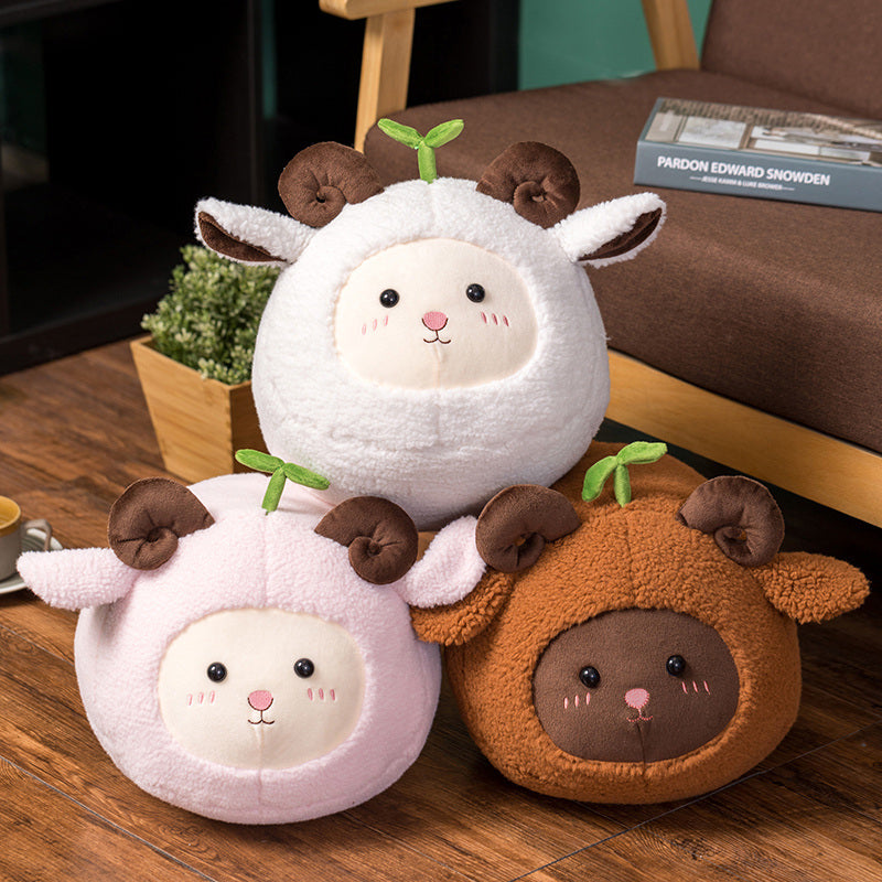 Kawaii Fluffy Sheep Goat Ram Plushie - Kawaiies - Adorable - Cute - Plushies - Plush - Kawaii