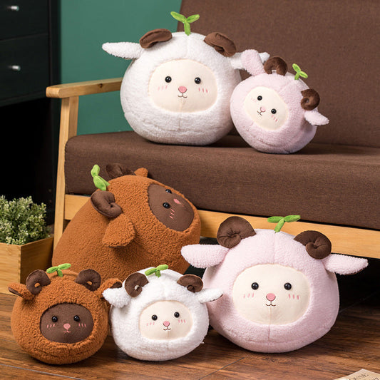 Kawaii Fluffy Sheep Goat Ram Plushie - Kawaiies - Adorable - Cute - Plushies - Plush - Kawaii