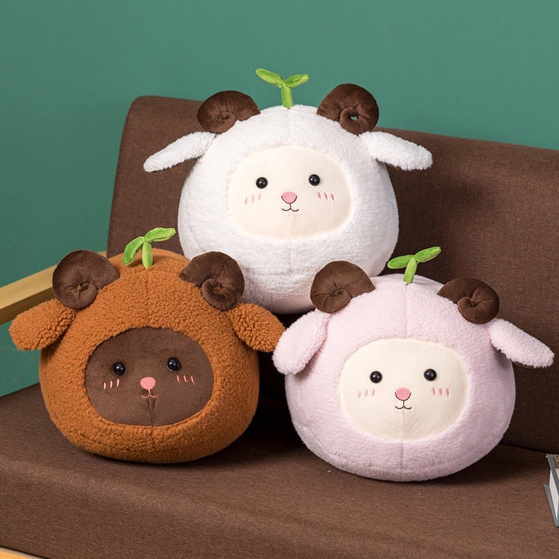 Kawaii Fluffy Sheep Goat Ram Plushie - Kawaiies - Adorable - Cute - Plushies - Plush - Kawaii