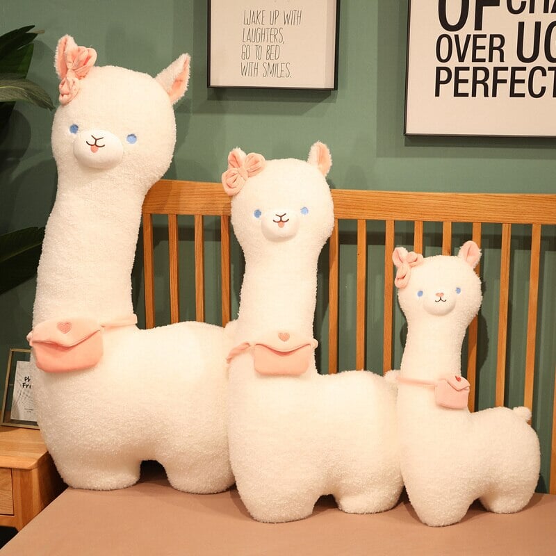 Kawaii Fluffy White Pancake Alpaca Plushie | NEW - Kawaiies - Adorable - Cute - Plushies - Plush - Kawaii