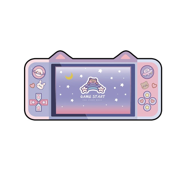 Kawaii Gamer Bunny Corgi Large Mouse Pad with Ears Collection - Kawaiies - Adorable - Cute - Plushies - Plush - Kawaii